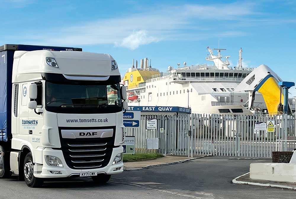 Truck and Newhaven Ferry