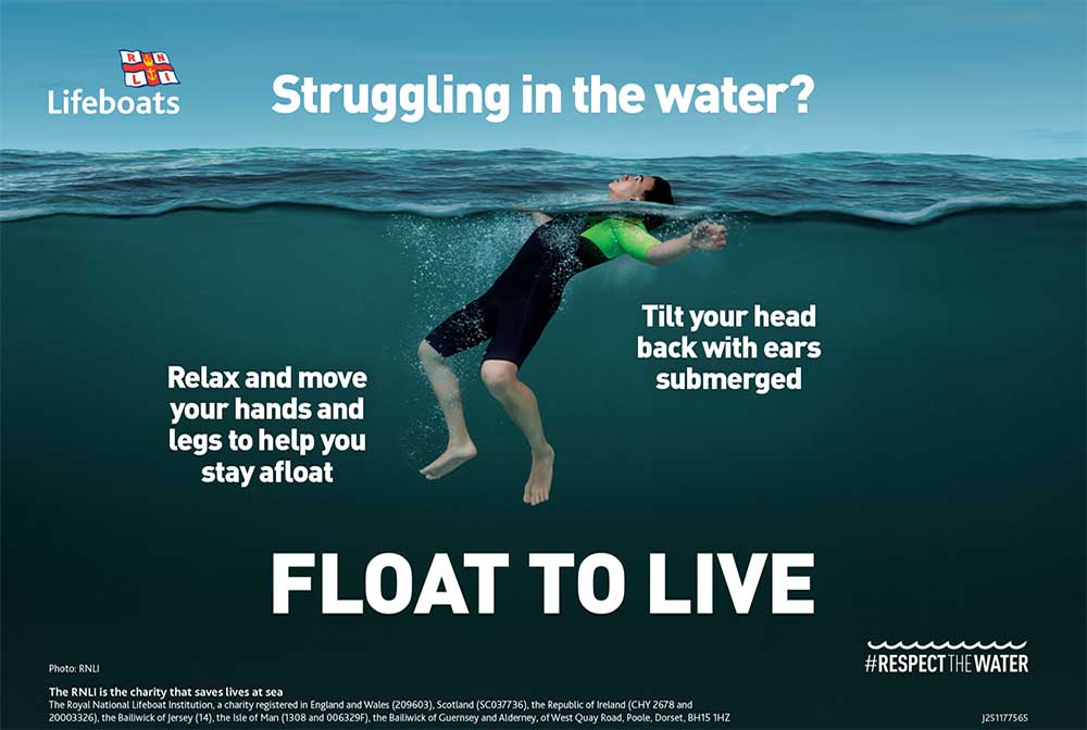 RNLI Float to Live Poster