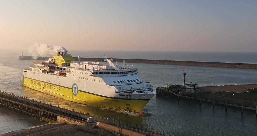 Ferry entering Newhaven