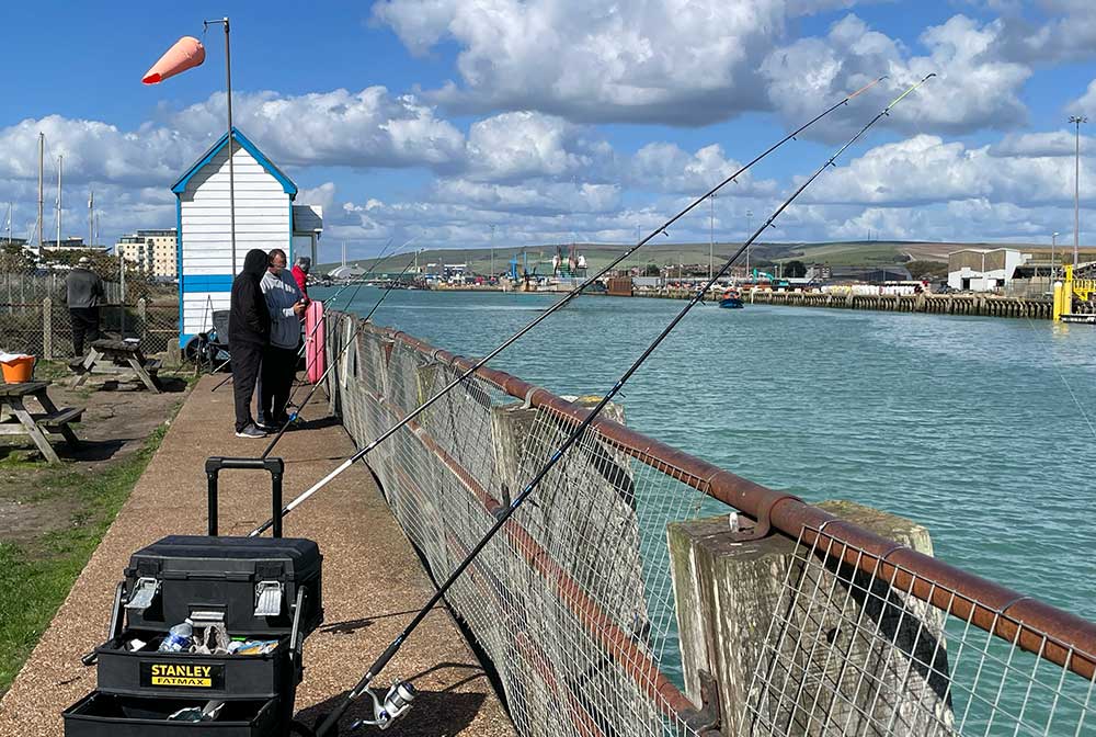 Fishing Newhaven Harbour